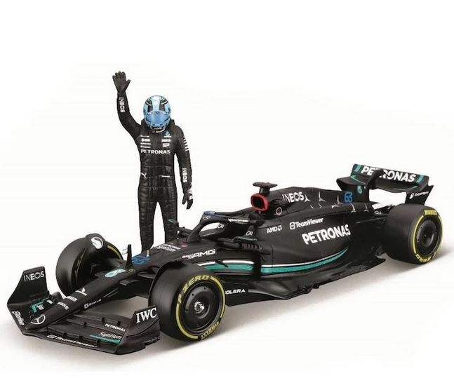 Bburago Mercedes-amg F114 E Performance 1/24 Sc  + George Russell Figure