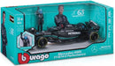 Bburago Mercedes-amg F114 E Performance 1/24 Sc  + George Russell Figure