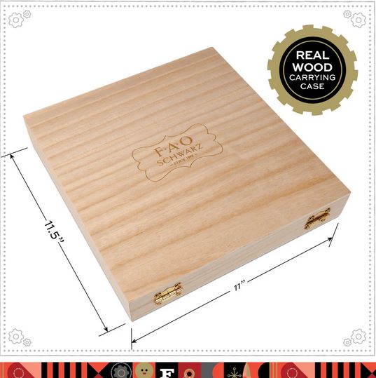 F.a.o Toy Fashion Designer Activity In Wooden Case