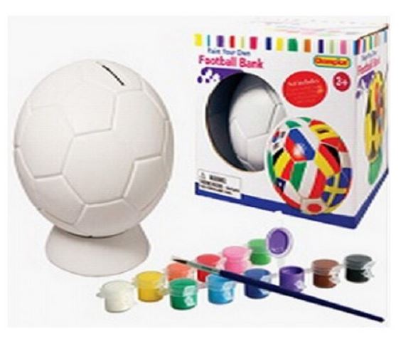 Paint Your Own Soccoer Ball Bank