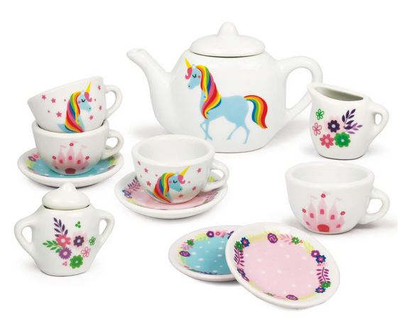 Unicorn Porcelain Tea Set 13pc