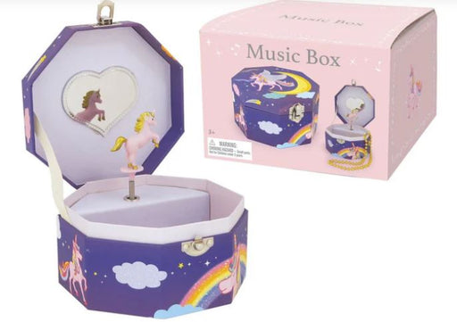 Unicorn Hexagon Music Jewellery Box