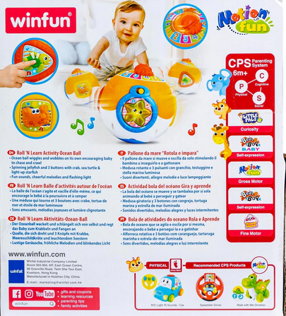 Winfun Roll N Learn Ocaen Interactive Ball