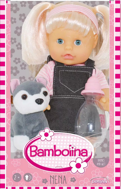 Bambolina Doll 36cm Nena Doll With Pet
