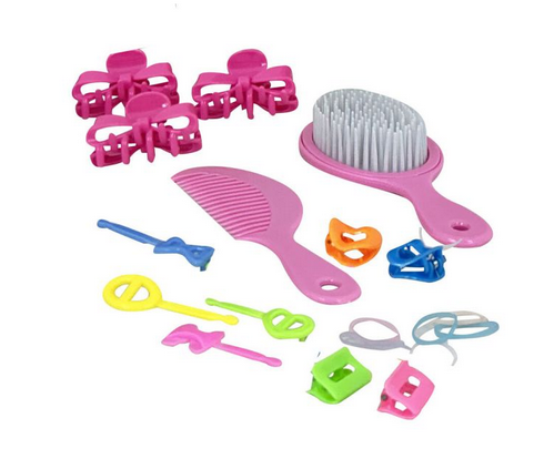 Bambolina Molly Styling Head With Hair Dryer - Brush + Hair Clips