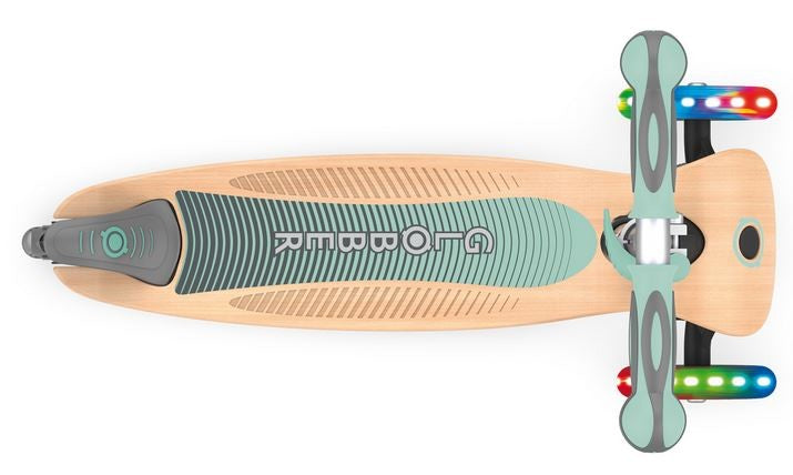 Globber Primo Foldable Wood Deck Scooter With Lights
