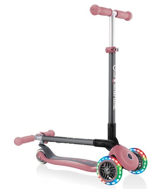 Globber Primo Foldable With L/up Wheels Pastel Pink