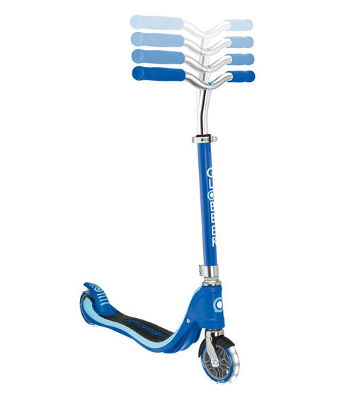 Globber Flow 125 Scooter 2 Wheels With Lights -blue