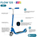 Globber Flow 125 Scooter 2 Wheels With Lights -blue