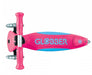 Globber Primo Foldable Plus Scooter With Lights Fushsia/sky Blue