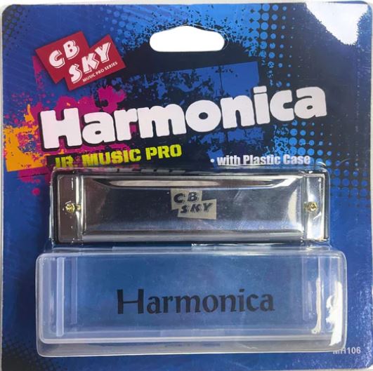 Harmonica 10 Note Mouth Organ Cb Sky