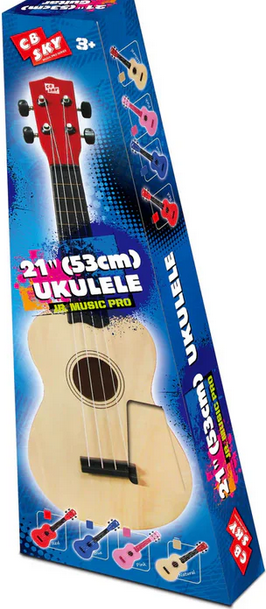 Ukulele 53cm Natural Wood