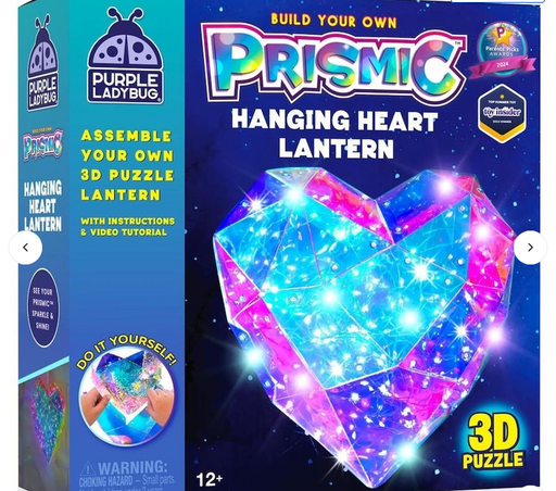 Build Your Own Prismic Hanging Heart Lantern