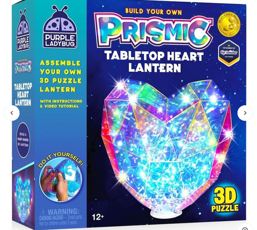 Build Your Own Prismic Tabletop Heart Lantern