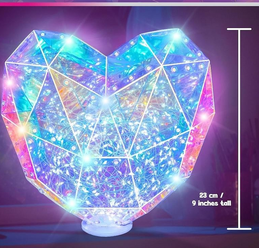 Build Your Own Prismic Tabletop Heart Lantern