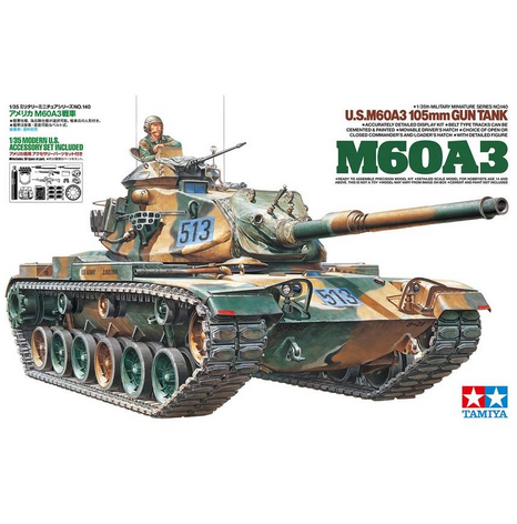 Tamiya 1/35 U.s M60a3 105mm Gun Tank