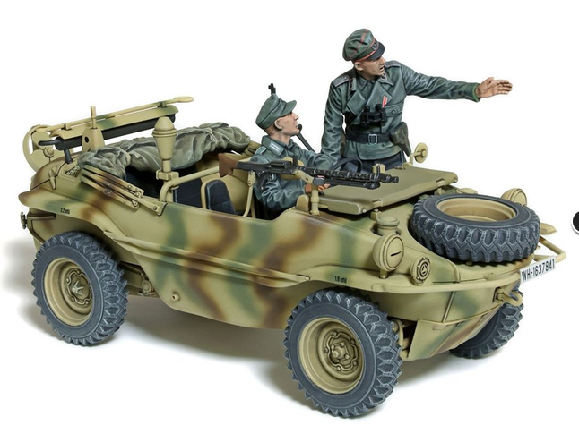 Tamiya 1/35 German Schwimmwagen T166 Wide Wheel Version