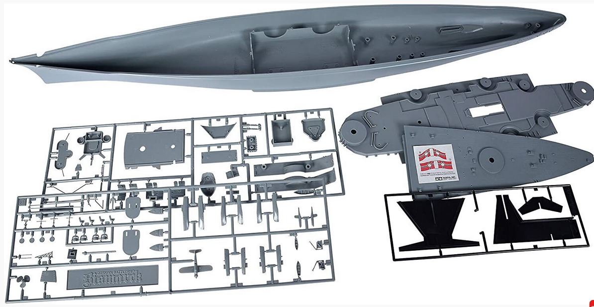 Tamiya Bismarck 1/350 Sc Battleship Model Kit