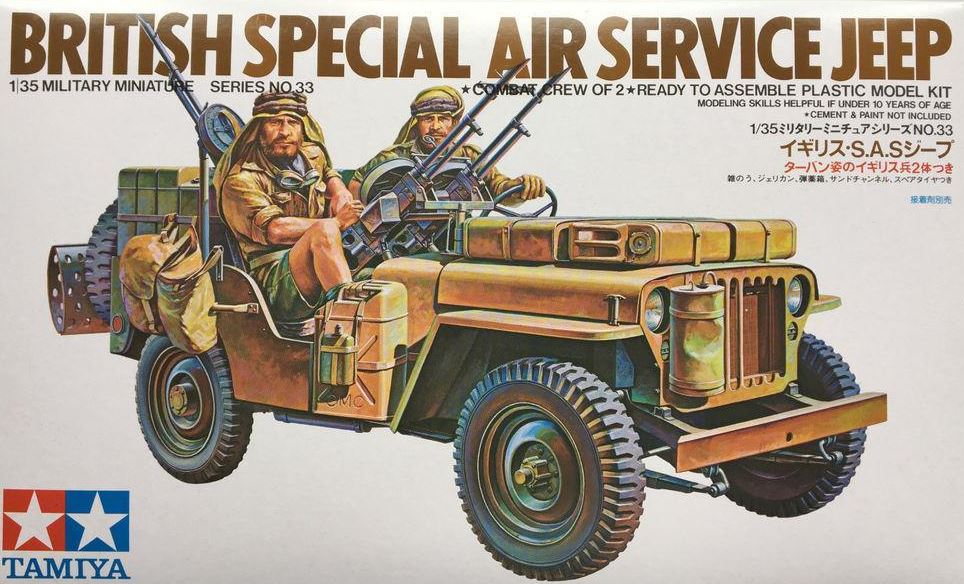 Tamiya British Sas Special Air Service Jeep 1/35 Sc