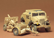 Tamiya Br.25 Pdr Gun & Quad Tractor Platic Model Kit 1/35 Sc