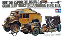 Tamiya Br.25 Pdr Gun & Quad Tractor Platic Model Kit 1/35 Sc
