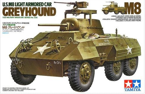 Tamiya 1/35 Sc U.s M8 Light Armoured Vehicle Greyhound Model Kit