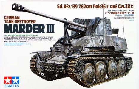 Tamiya German Marder 111 Tank Destroyer Model Kit