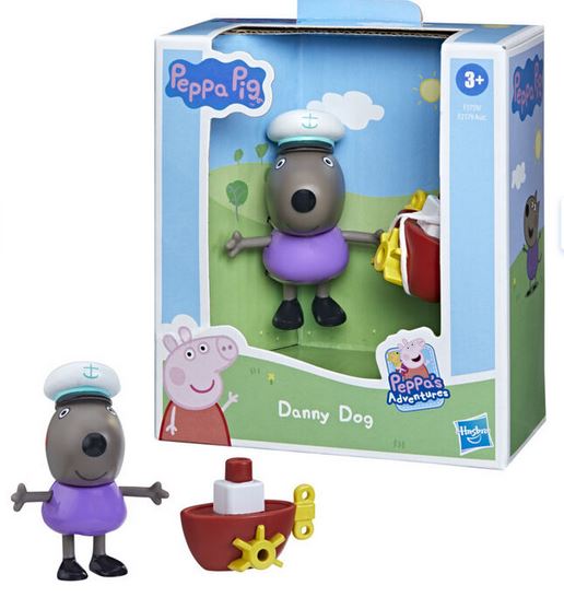 Peppa Pg Adventures Figure Danny Dog With Boat