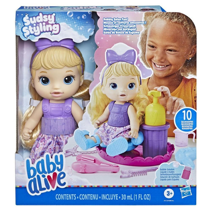 Baby Alive Sudsy Styling Salon Blonde Baby