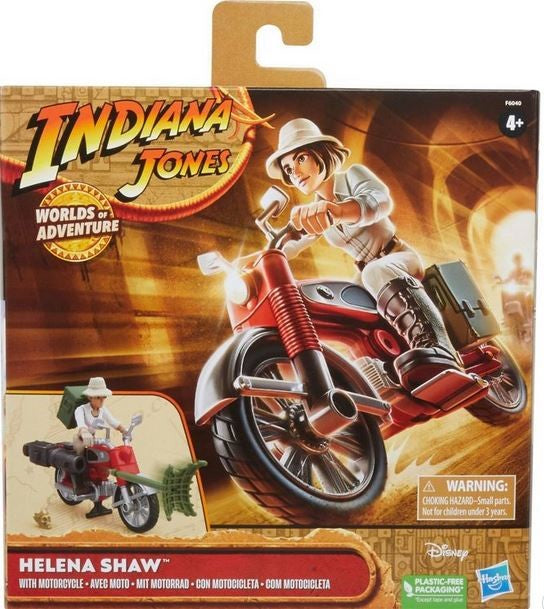Indianna Jones Helena Shaw Figure With Motorcycle