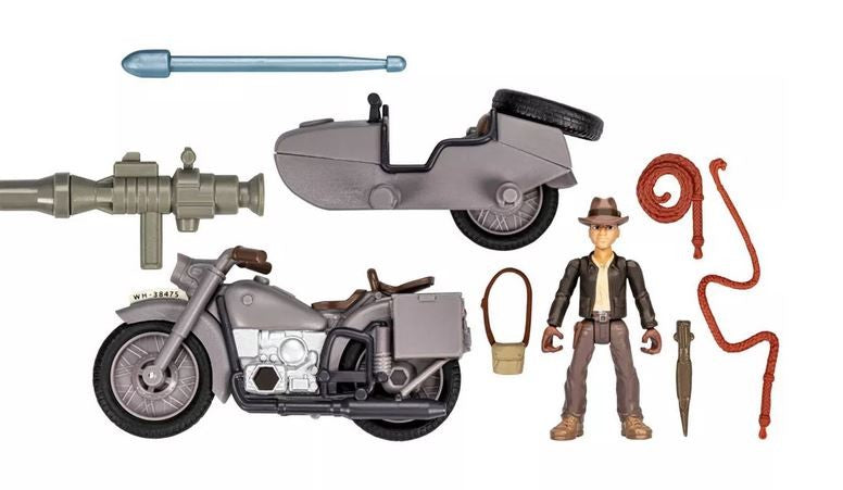 Indiana Jones Figure World Of Adventures With Motorcycle