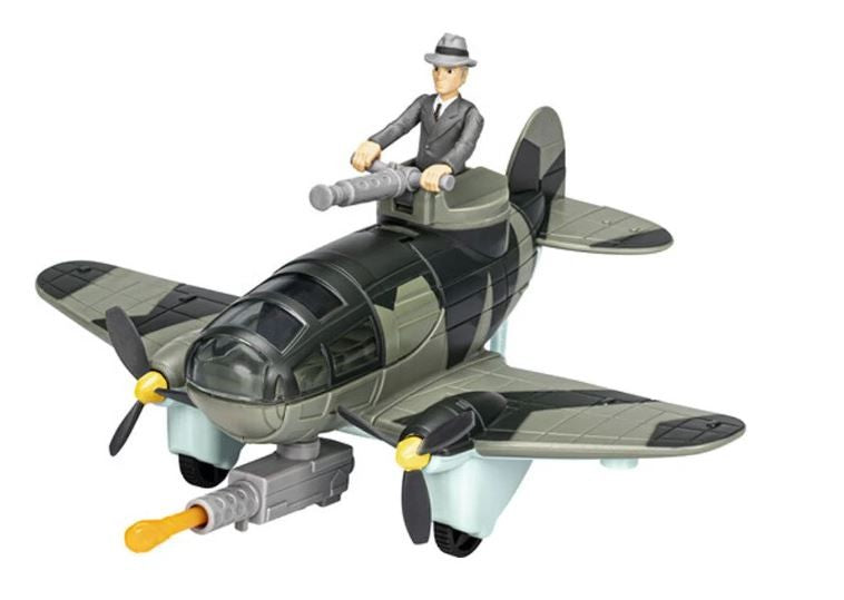 Indiana Jones Doctor Jurgen Voller Figure With Plane