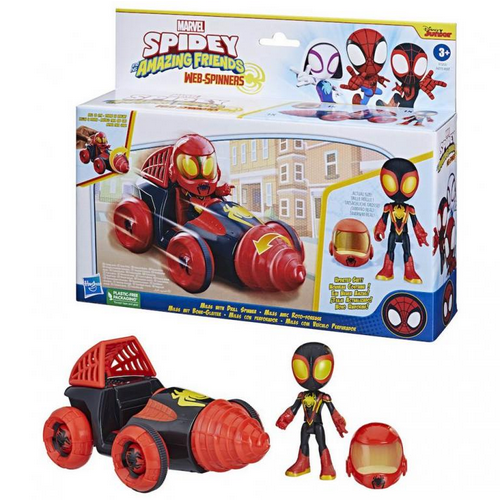 Spidey And His Amazing Friends Web-spinners Miles With Drill Spinner