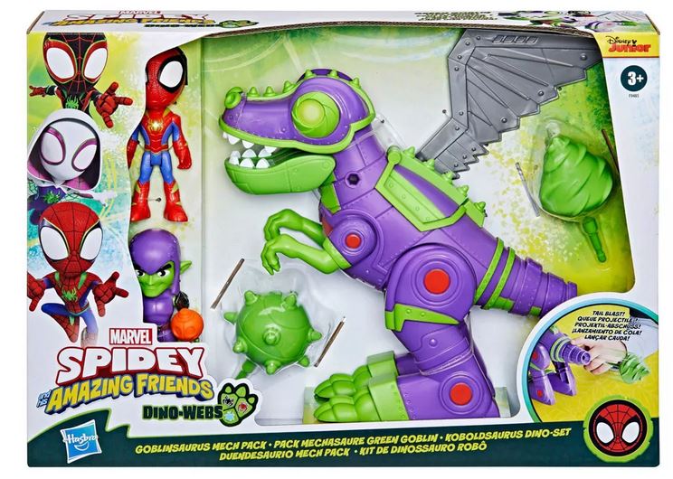 Marvel Spidey Goblinsaurus Mech With Green Goblin & Spidey Figures