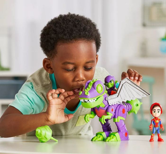 Marvel Spidey Goblinsaurus Mech With Green Goblin & Spidey Figures