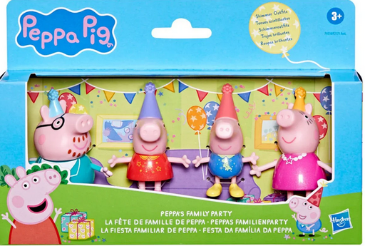 Peppa's Family Party 4 Figure Pack