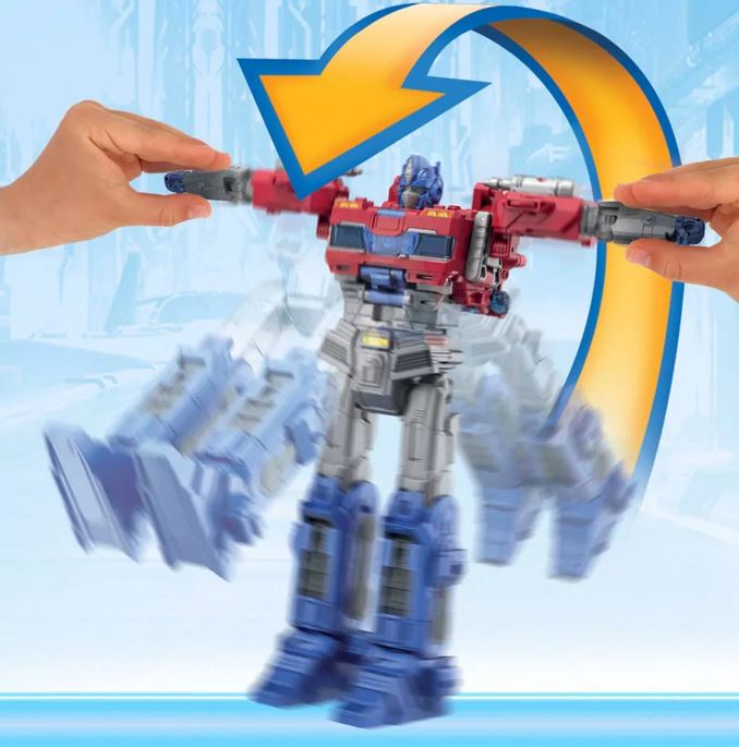 Transformers One Power Flip Optimus Prime Figure