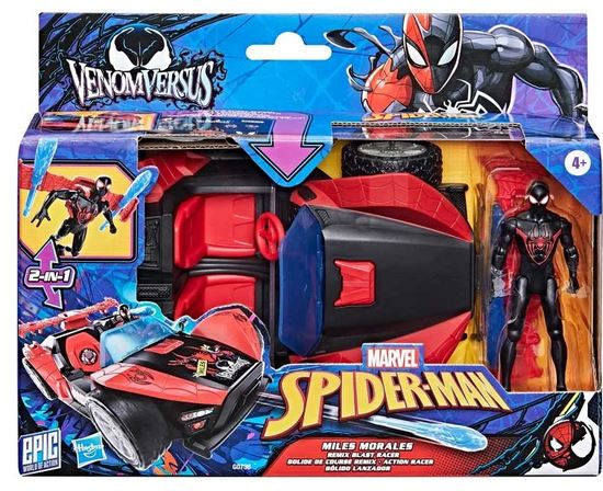 Marvel Spiderman Miles Moralesremix Blast Racer 2 In 1