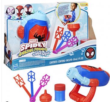 Marvel Spidey Disney Jnr Bubble Slinger Water Webs