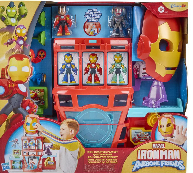 Marvel Ironman Iron Quarters Playset With Mask & Lights & Sounds