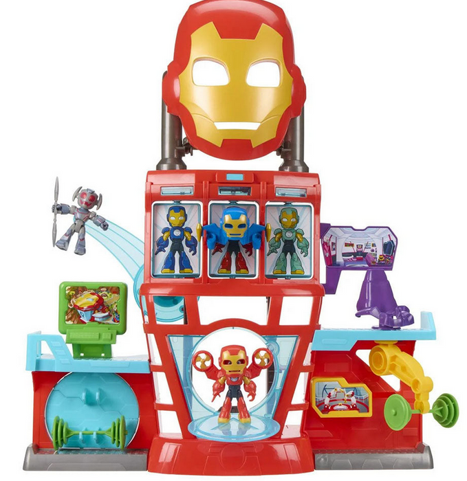 Marvel Ironman Iron Quarters Playset With Mask & Lights & Sounds