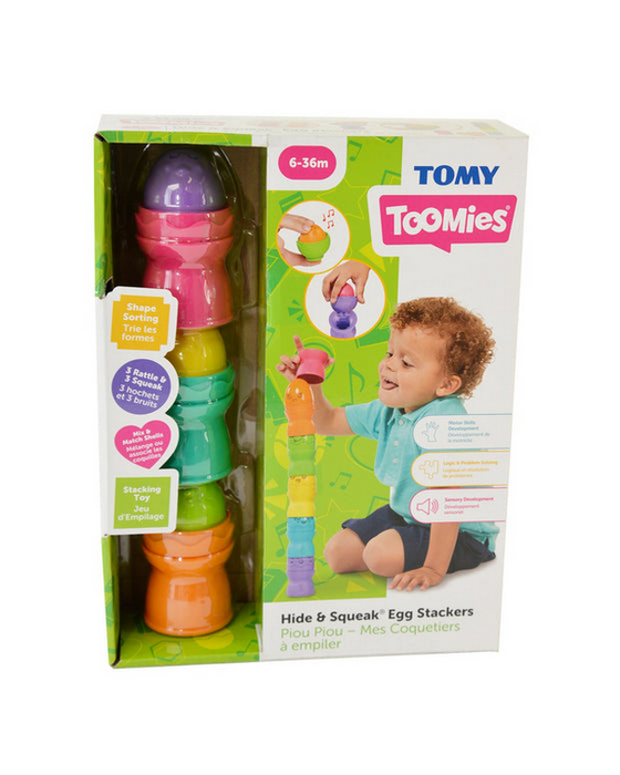 Tomy Hide And Squeak Egg Stackers