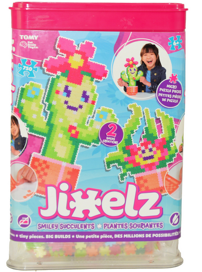 Jixelz Smiley Succulents 750 Pc Micro Puzzle Ages:6+