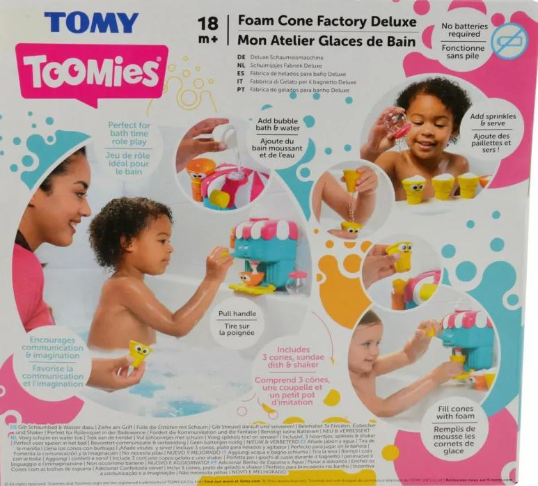 Tomy Foam Cone Factory Deluxe Bath Time Fun