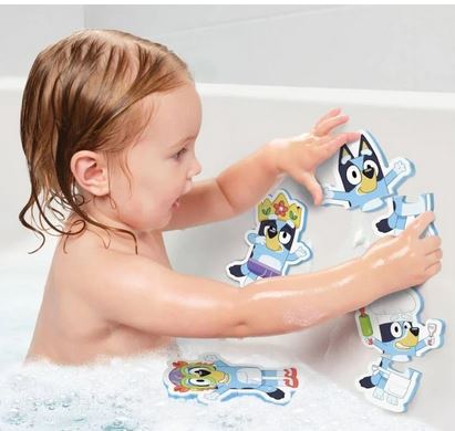 Toomies Bluey Bath Mix & Match Puzzle With Bag