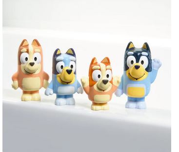 Bluey Family Bath Squirters 4 Figure Pack