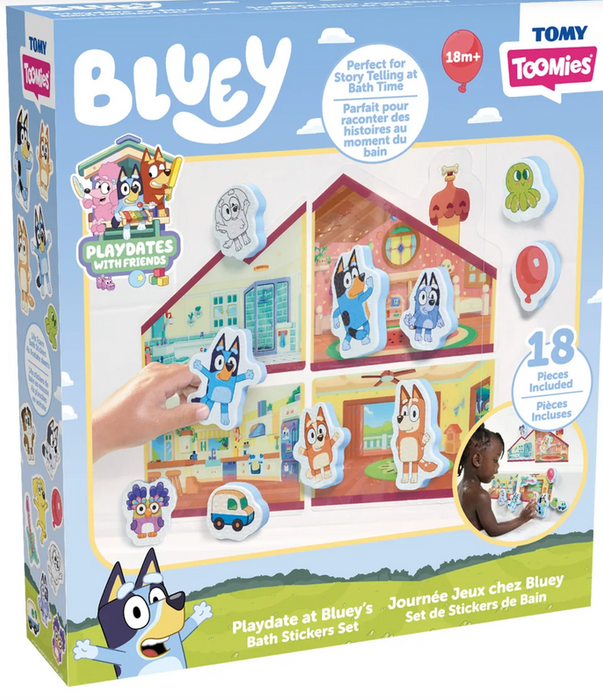 Playdate At Blueys Bath Sticker Set