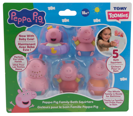 Peppa Pig Family Bath Squirters 5pk