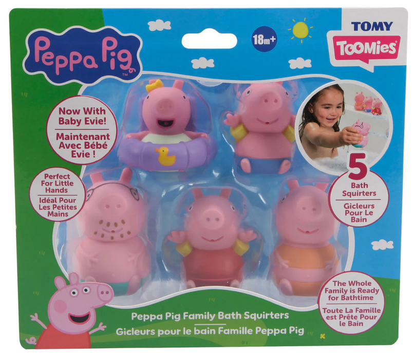 Peppa Pig Family Bath Squirters 5pk
