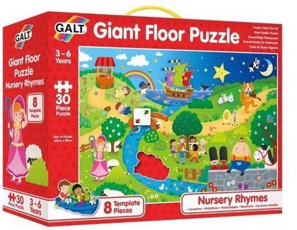 Galt Giant Floor Puzzle 30 Pc Nursery Rhymes Giant Floor Puzzle Ages:3-6 Years